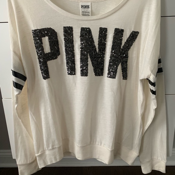PINK Victoria's Secret | Tops | Pink By Victoria Secret Varsity Tee ...